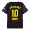 Conjunto (Camiseta+Pantalón Corto) Borussia Dortmund Brandt 10 Segunda Equipación 2024-25 - Niño